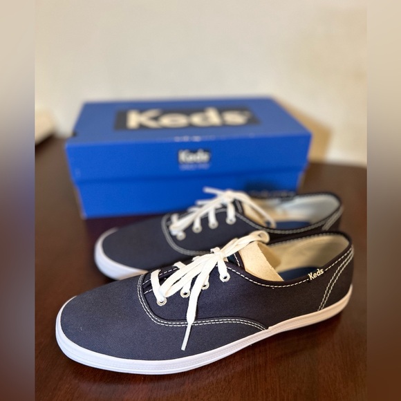 Keds Champion Navy Canvas (Women Size 8) *Brand New/Never Worn* - Picture 1 of 7